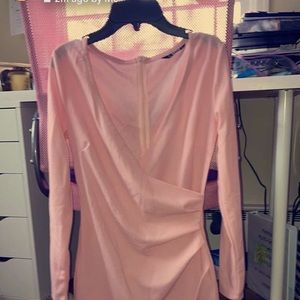 tight fit scoop neck dress from shein